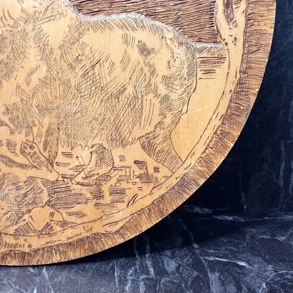 FLEMISH ART CO. Wooden Elk Plaque #854
